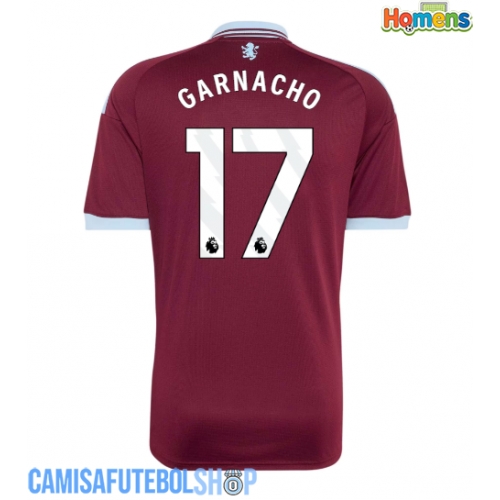Camisa de time de futebol Aston Villa Alejandro Garnacho #17 Replicas 1º Equipamento 2026-27 Manga Curta